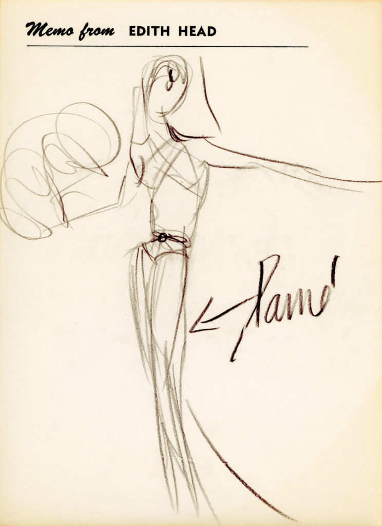 From the AFI Archives: Edith Head’s Personal Sketches | American Film ...