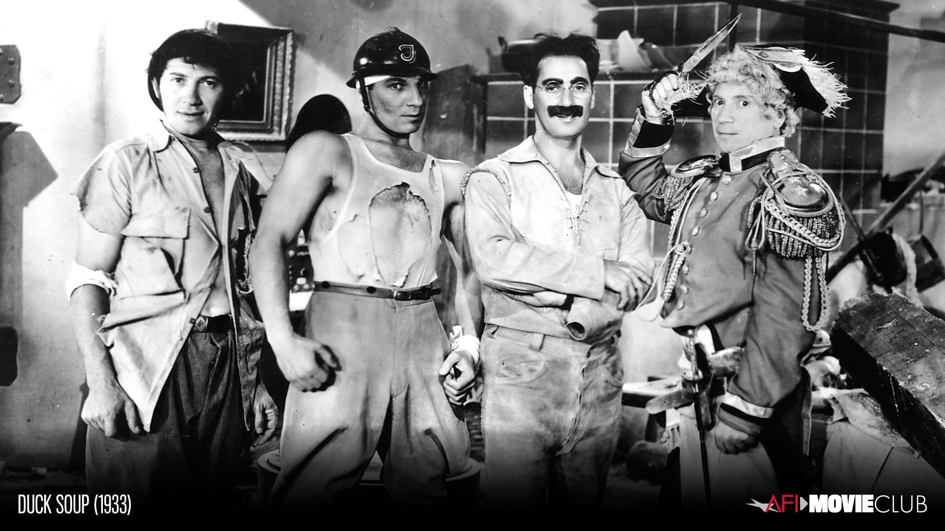 Duck Soup Film Still - Groucho Marx, Chico Marx, Harpo Marx, Zeppo Marx