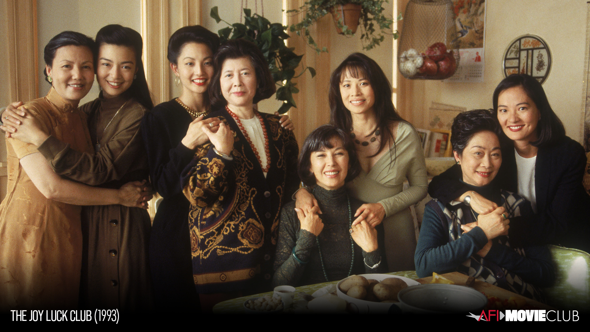 The Joy Luck Club Film Still - Tamlyn Tomita, Rosalind Chao, Ming-Na Wen, Tsai Chin, Kieu Chinh, Lisa Lu, France Nuyen, and Lauren Tom