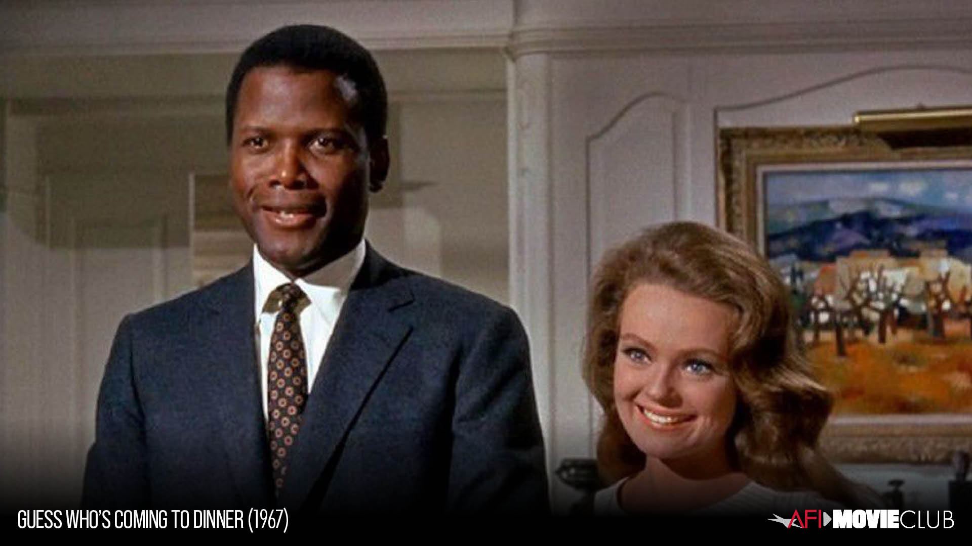 Guess Who's Coming to Dinner Film Still - Sidney Poitier and Katharine Houghton