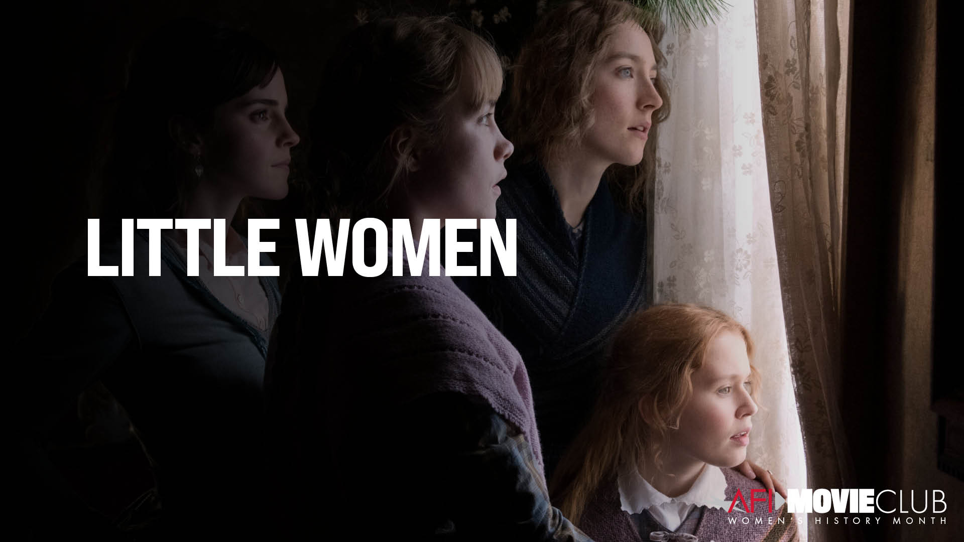 Little Women Film Still - Emma Watson, Saoirse Ronan, Florence Pugh, and Eliza Scanlen