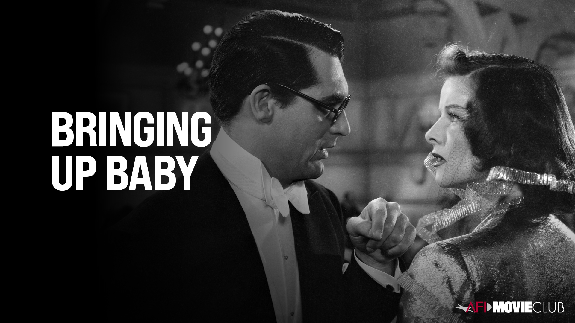 Bringing Up Baby Film Still - Katharine Hepburn and Cary Grant