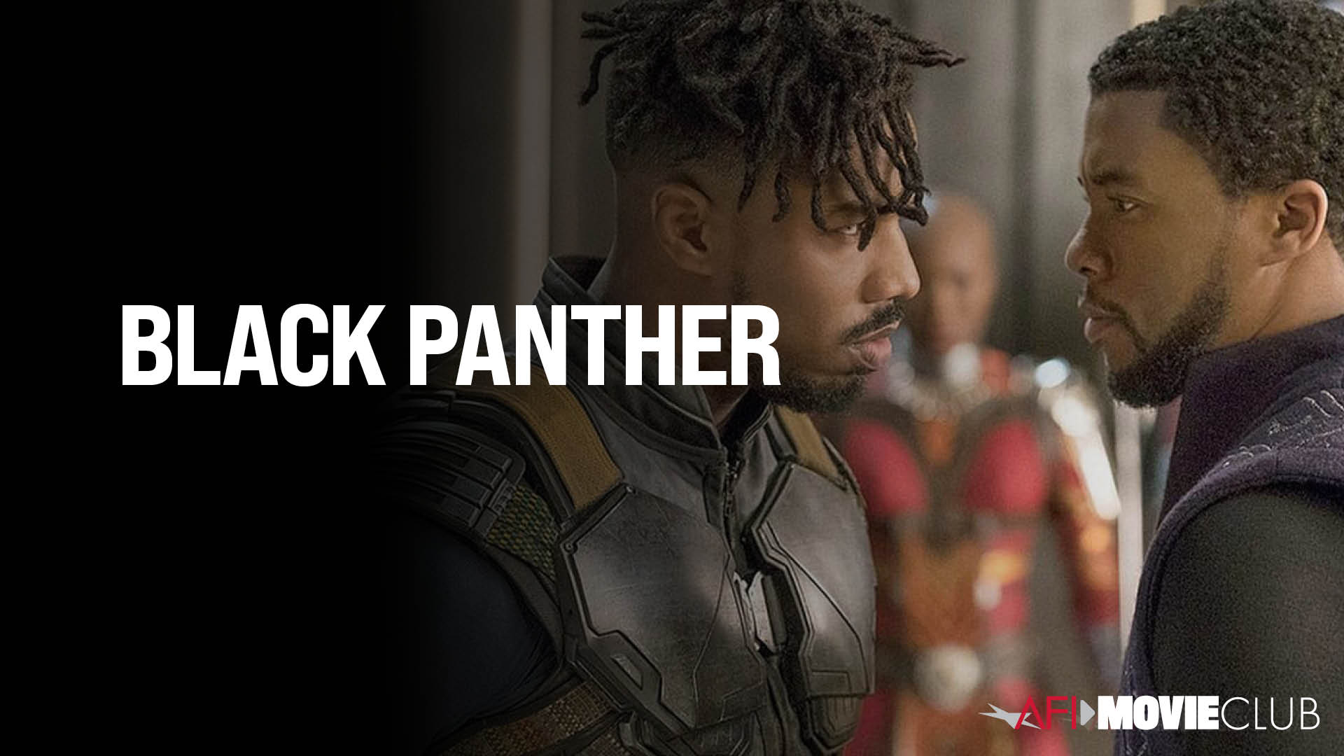 Black Panther Film Still - Michael B. Jordan and Chadwick Boseman