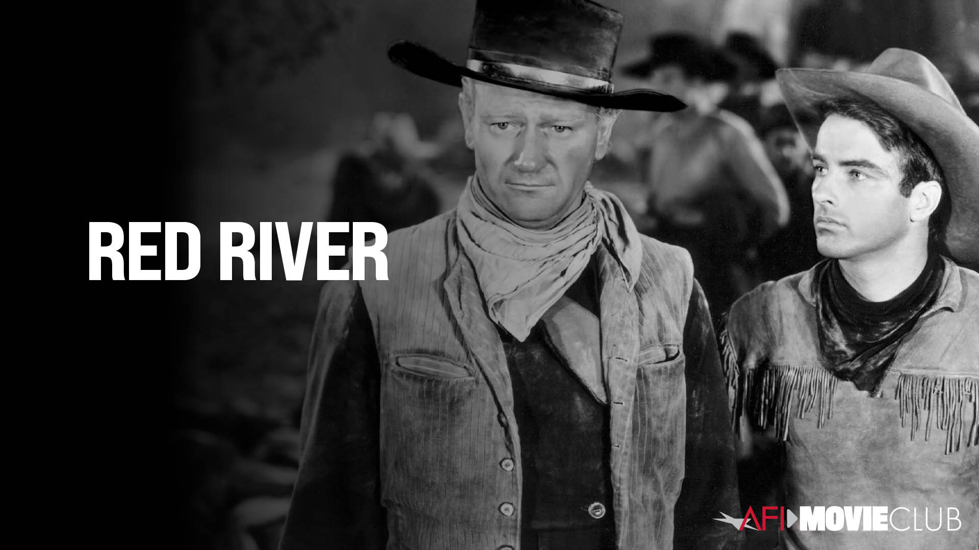 Red River Film Still - John Wayne and Montgomery Clift
