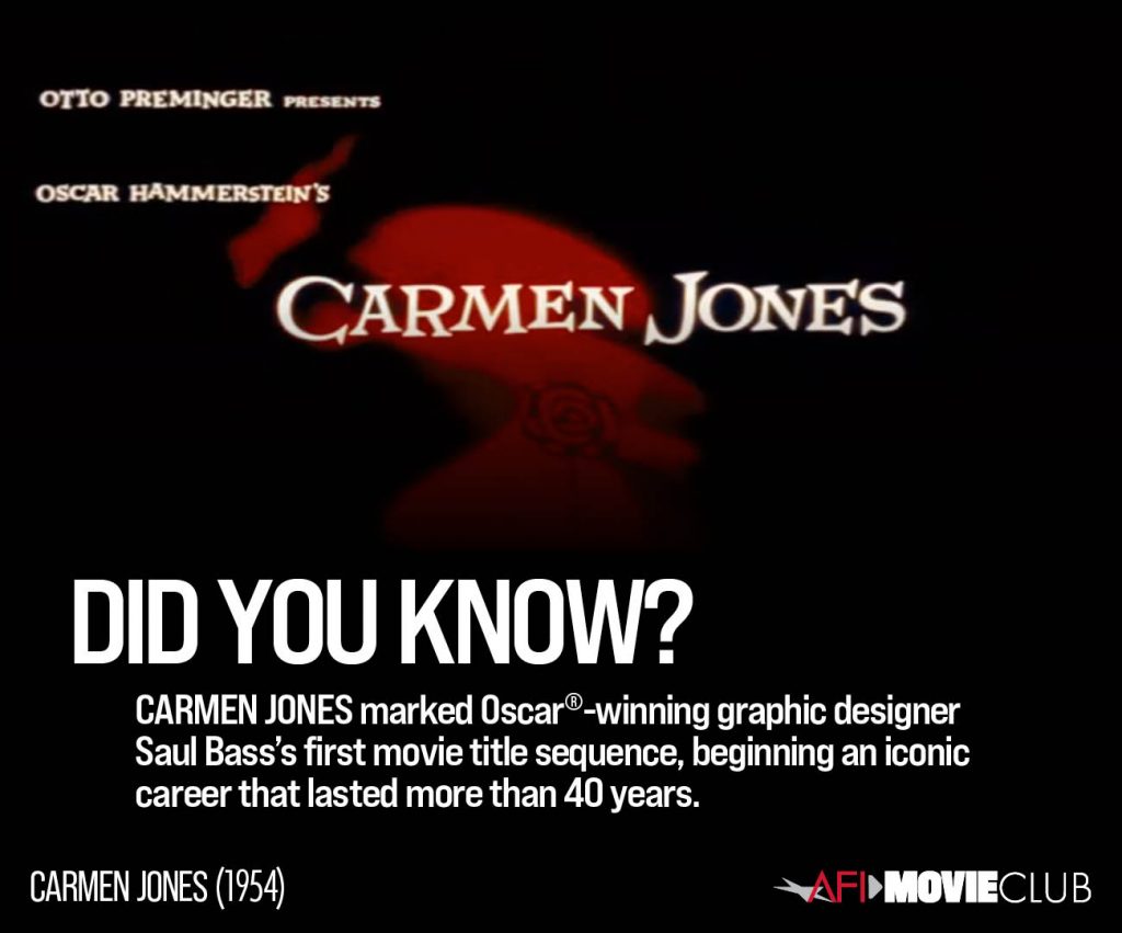 Afi Movie Club Rewind Carmen Jones American Film Institute