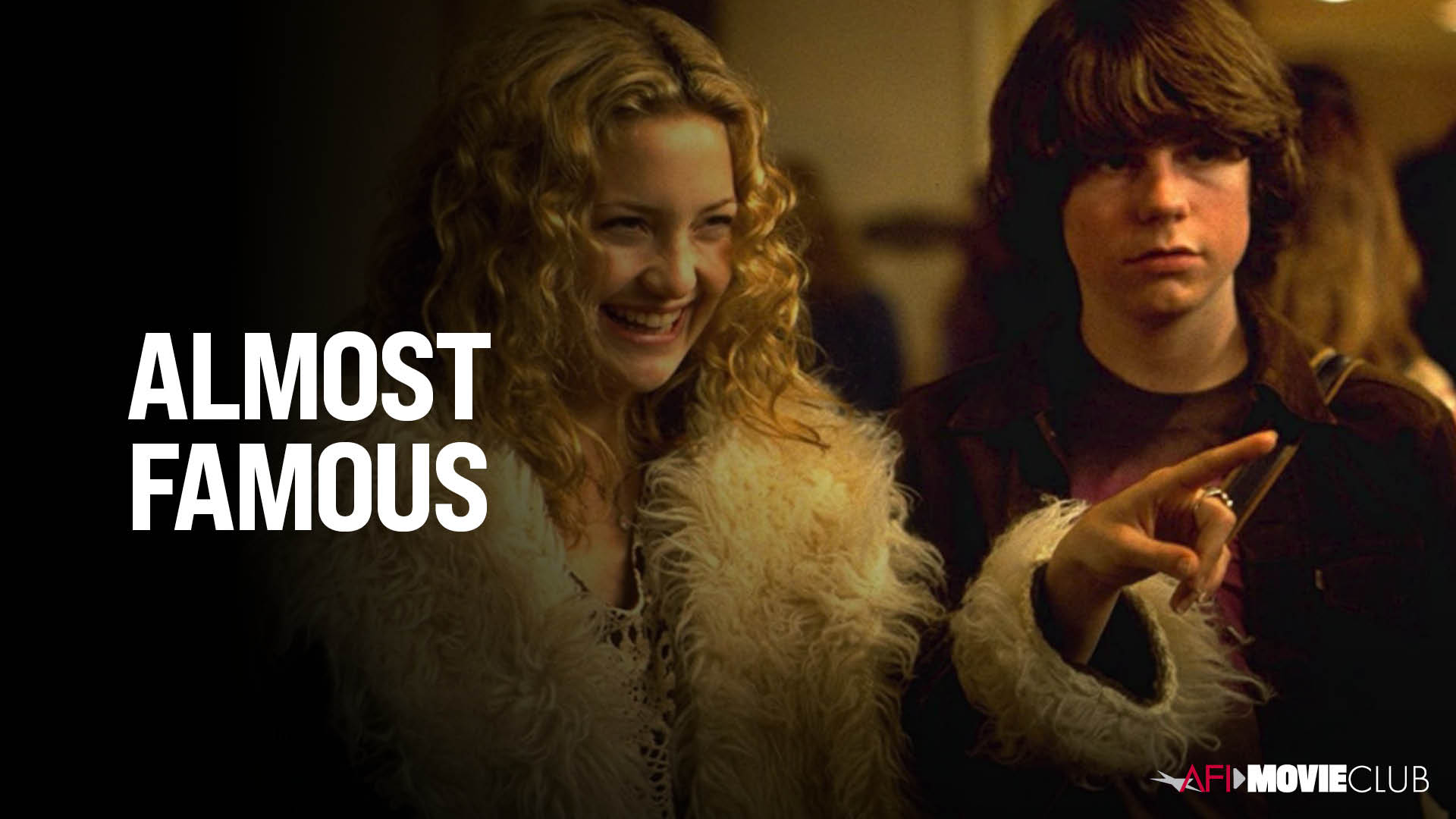 Almost Famous Film Still - Kate Hudson and Patrick Fugit