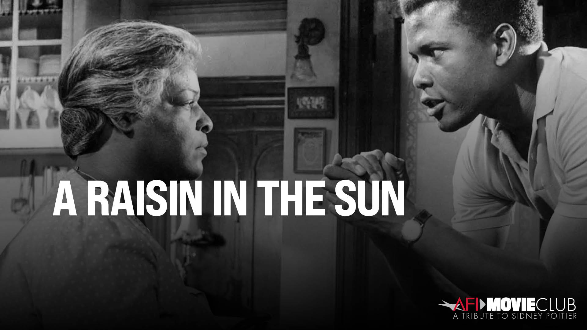 A Raisin in the Sun Film Still - Sidney Poitier and Claudia McNeil