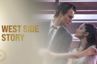 West Side Story Film Still - Ansel Elgort and Rachel Zegler