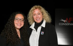 AFI DWW Showcase 2022 - L to R - Rebecca Murga and AFI Conservatory Dean Susan Ruskin