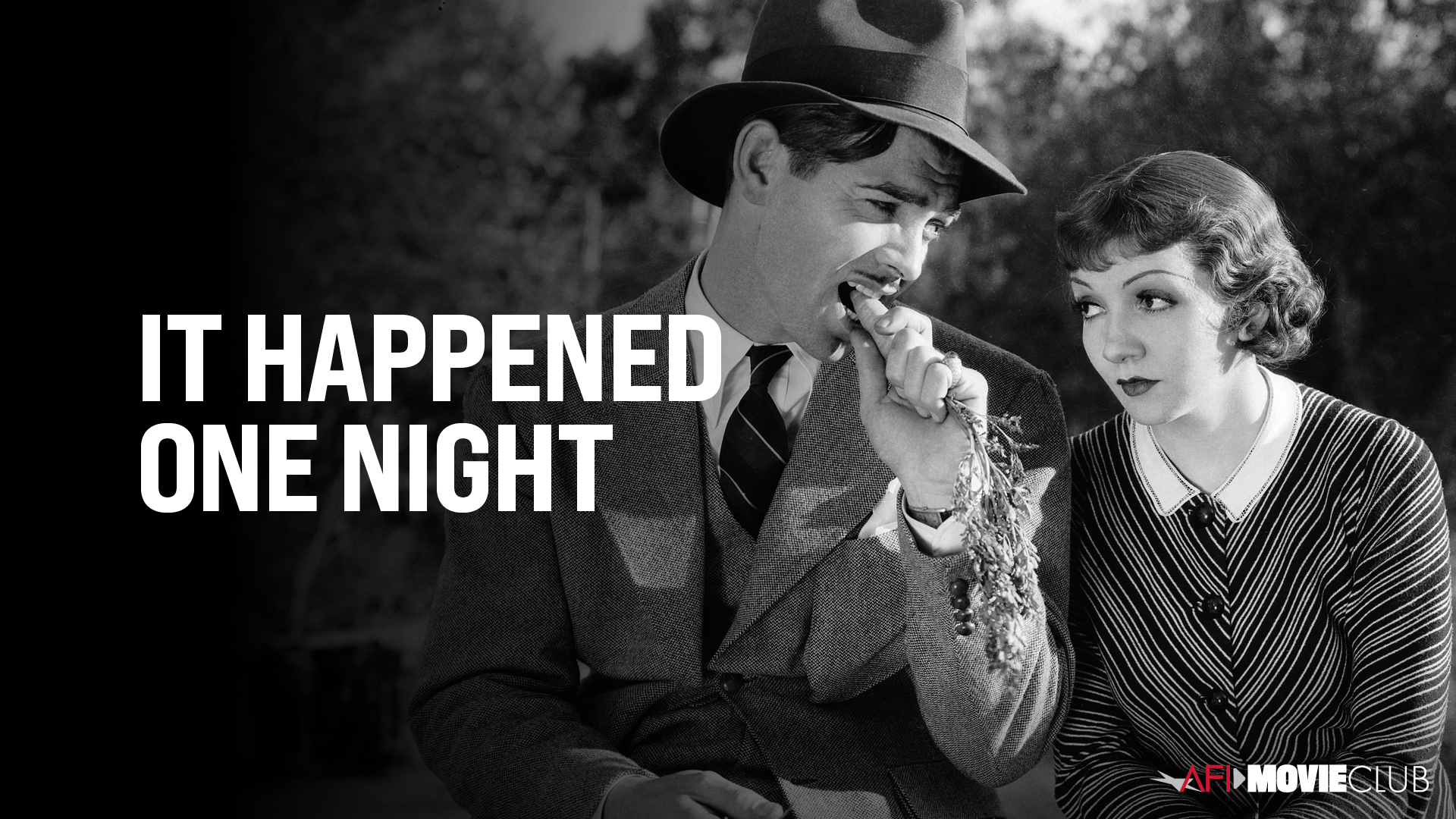 It Happened One Night Film Still - Clark Gable and Claudette Colbert