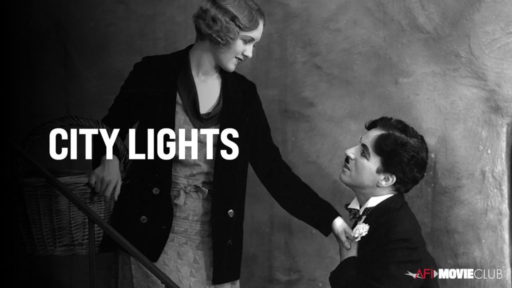 City Lights Film Still - Charles Chaplin and Virginia Cherrill