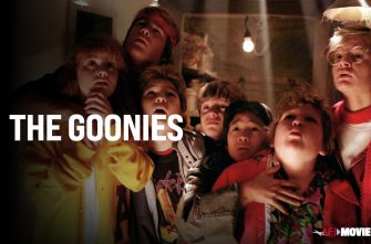 The Goonies Film Still - Sean Astin, Corey Feldman, Martha Plimpton, Josh Brolin, Jeff Cohen, Kerri Green, and Ke Huy Quan