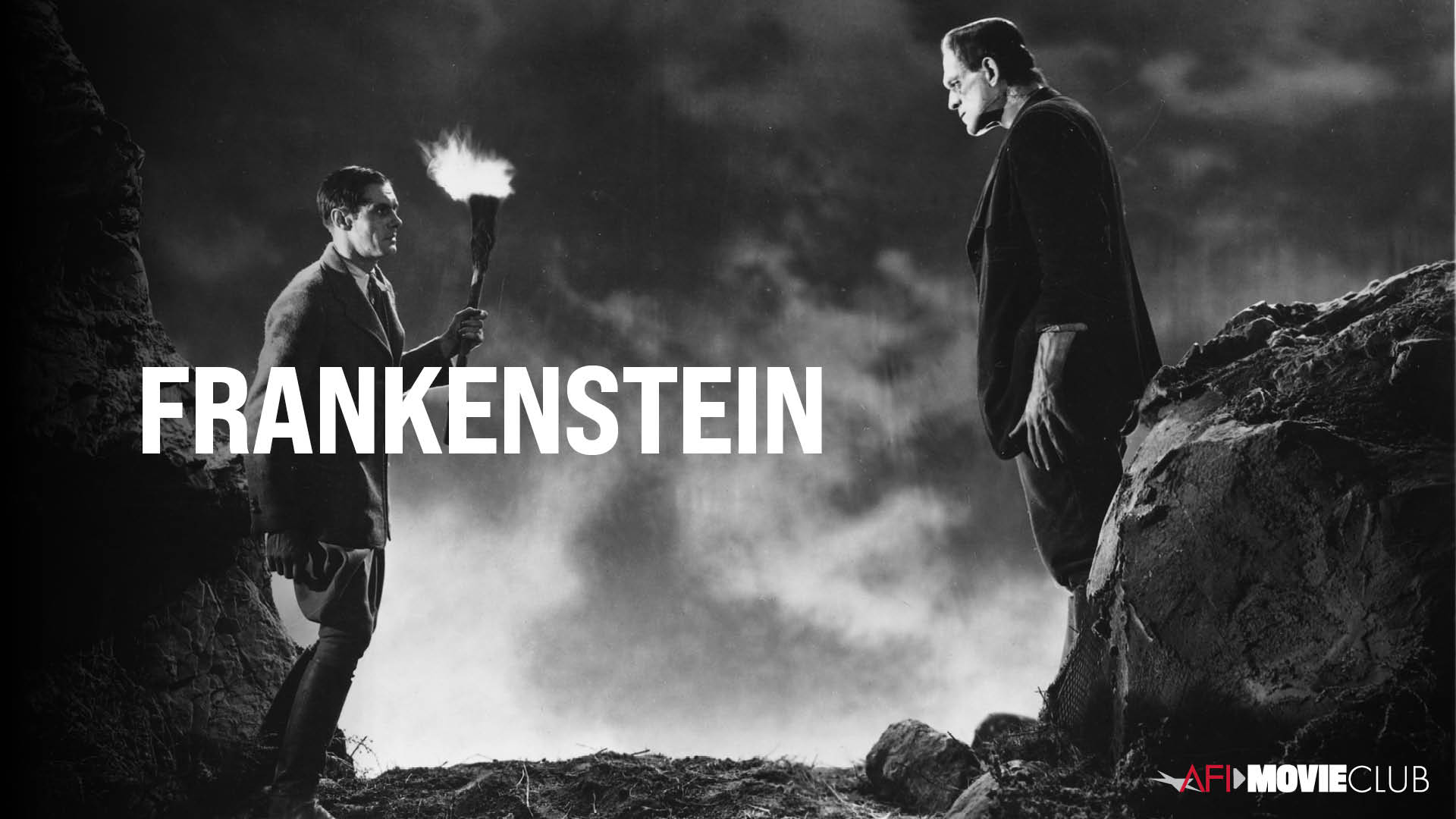 Frankenstein Film Still - Boris Karloff and Colin Clive