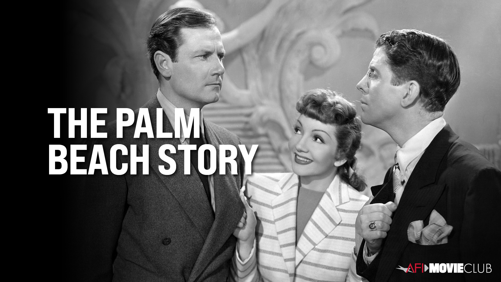 The Palm Beach Story Film Still - Claudette Colbert, Joel McCrea, and Rudy Vallee