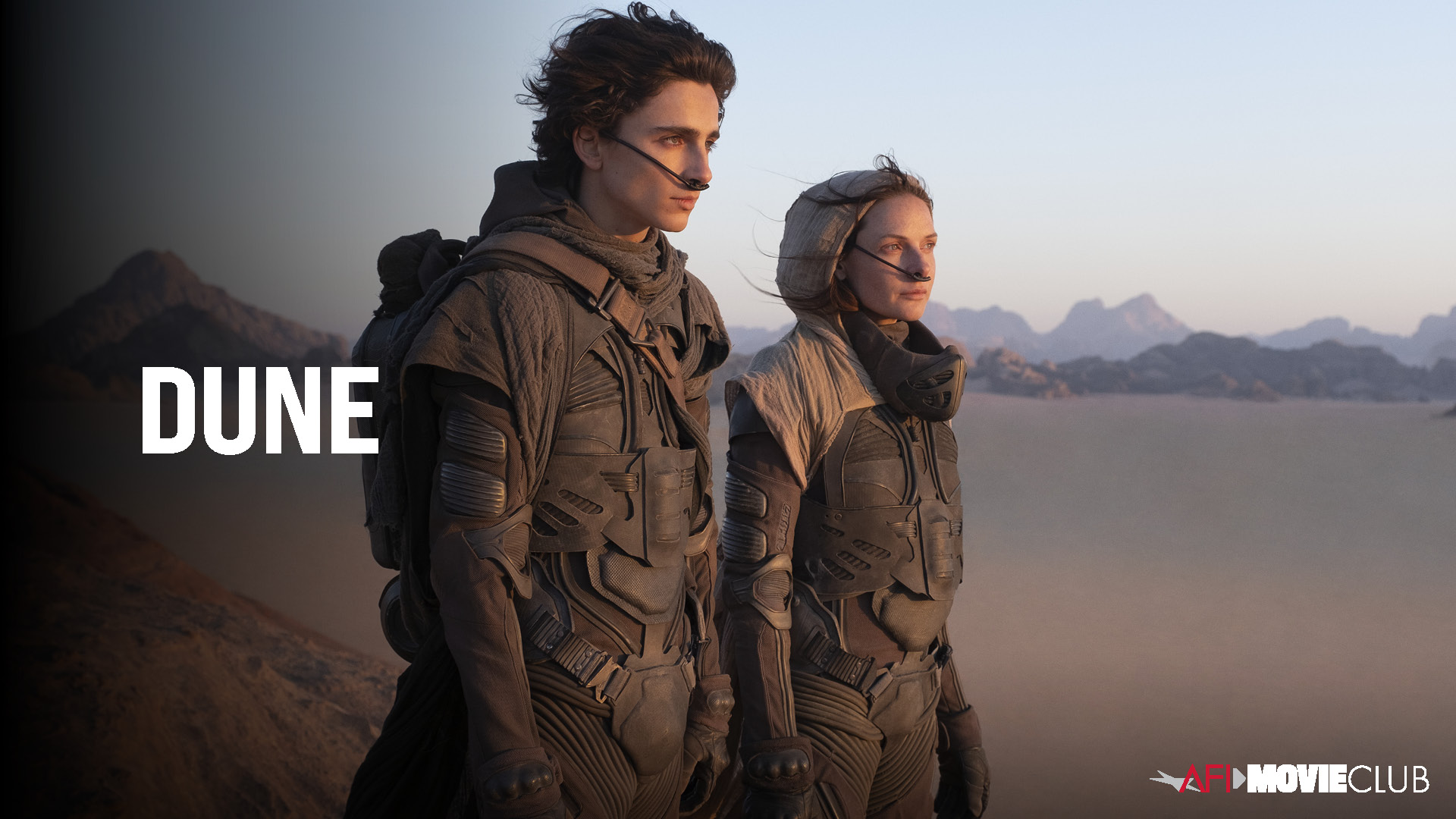 Dune Film Still - Rebecca Ferguson and Timothée Chalamet