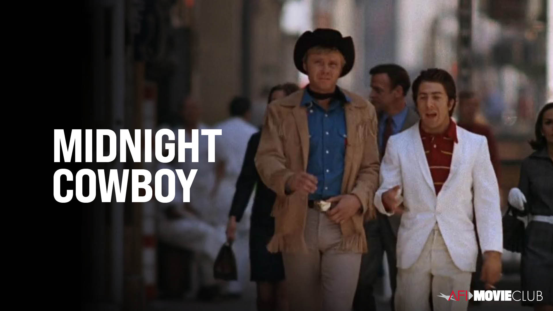 Midnight Cowboy Film Still - Dustin Hoffman and Jon Voight