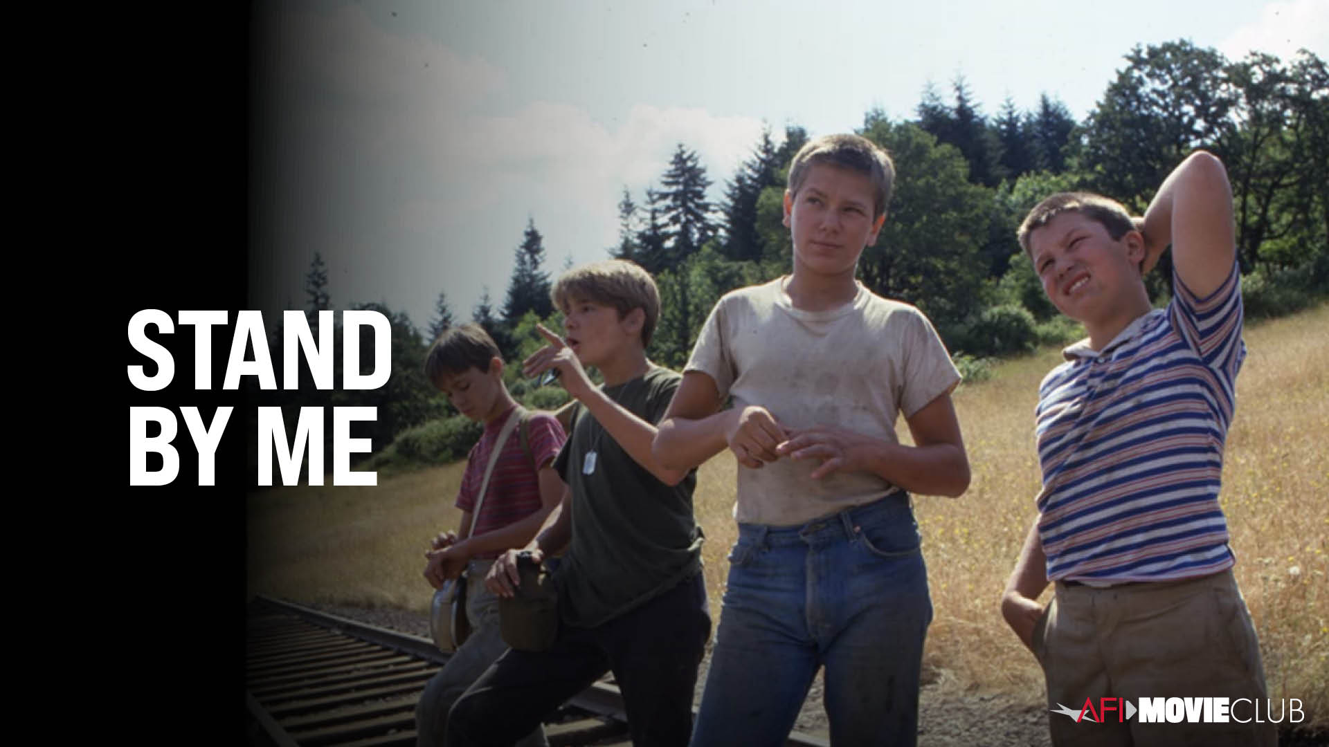 Stand By Me Film Still - River Phoenix, Corey Feldman, Wil Wheaton, and Jerry O'Connell