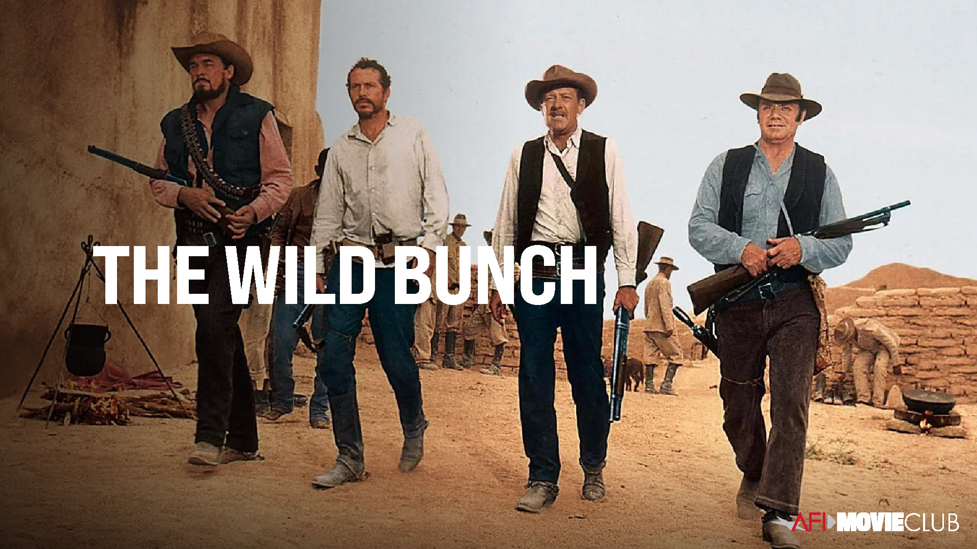 The Wild Bunch Film Still - William Holden, Ernest Borgnine, Ben Johnson, and Warren Oates