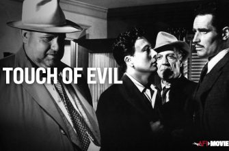 Touch of Evil Film Still - Charlton Heston, Orson Welles, Joseph Calleia, and Victor Millan
