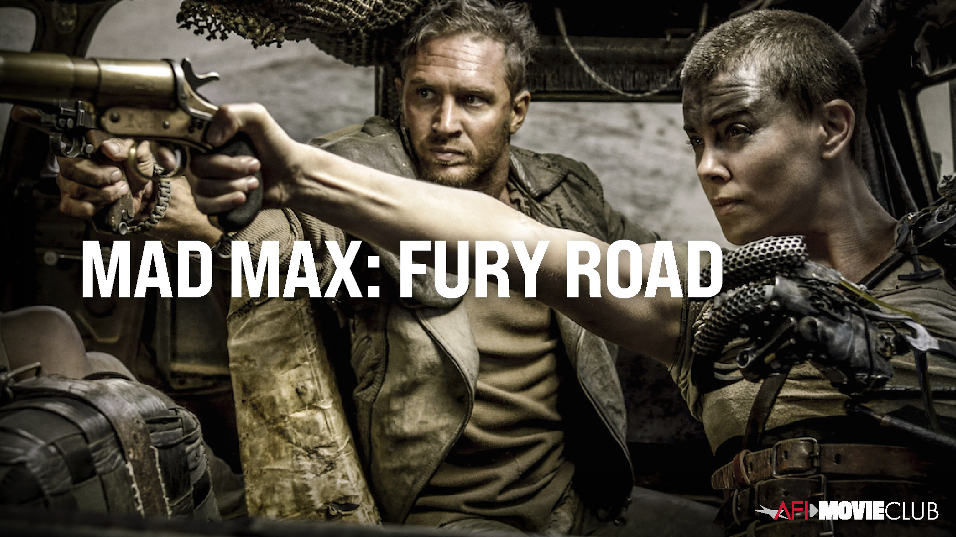 Mad Max: Fury Road Film Still - Charlize Theron and Tom Hardy