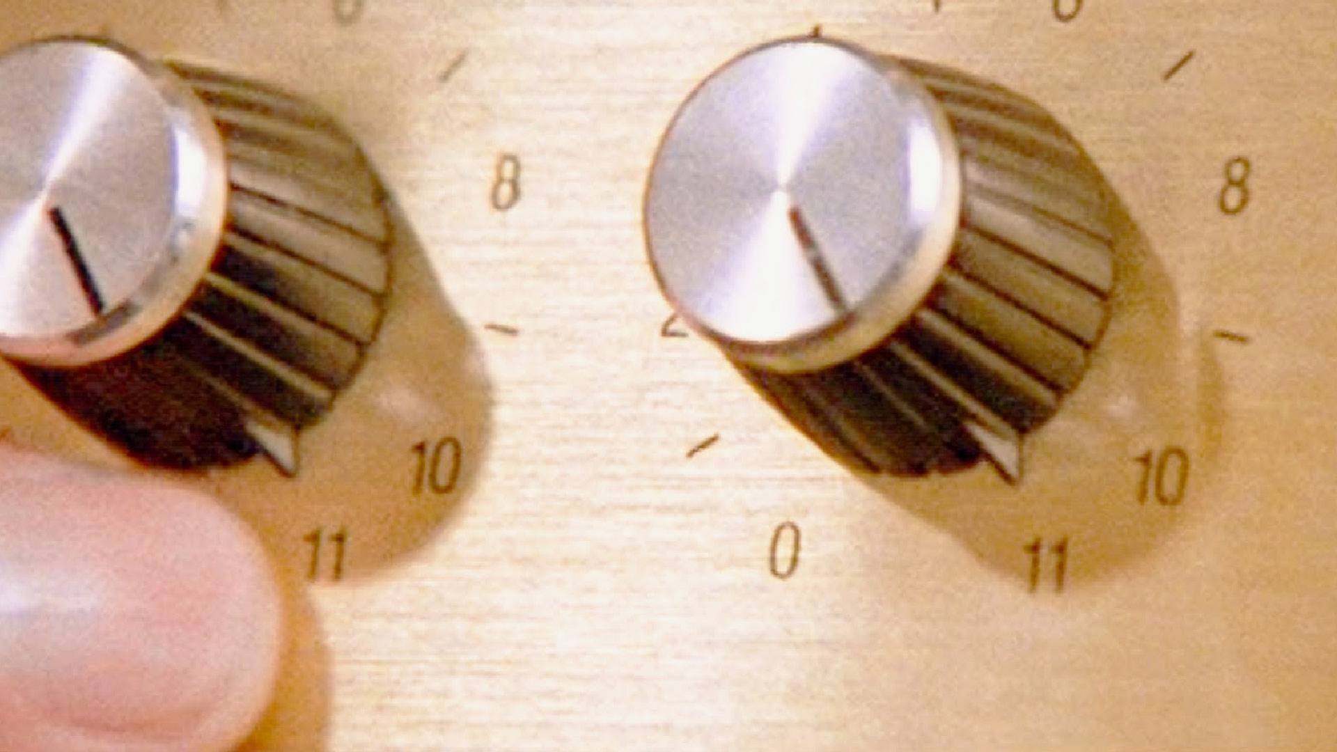THIS IS SPINAL TAP film still of hand on a dial
