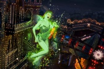 MOULIN ROUGE film still of a green fairy