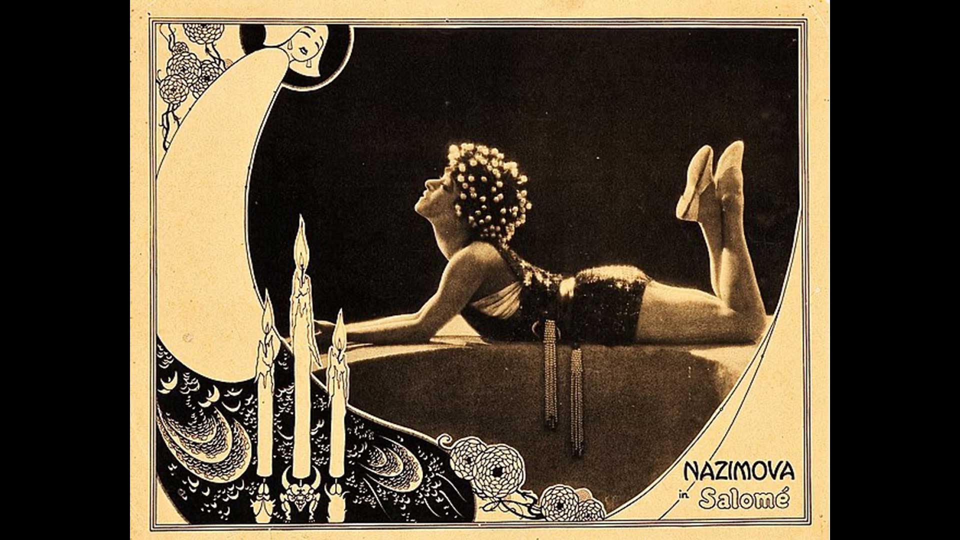 A lobby card for the American silent film SALOMÉ (1923) starring Alla Nazimova