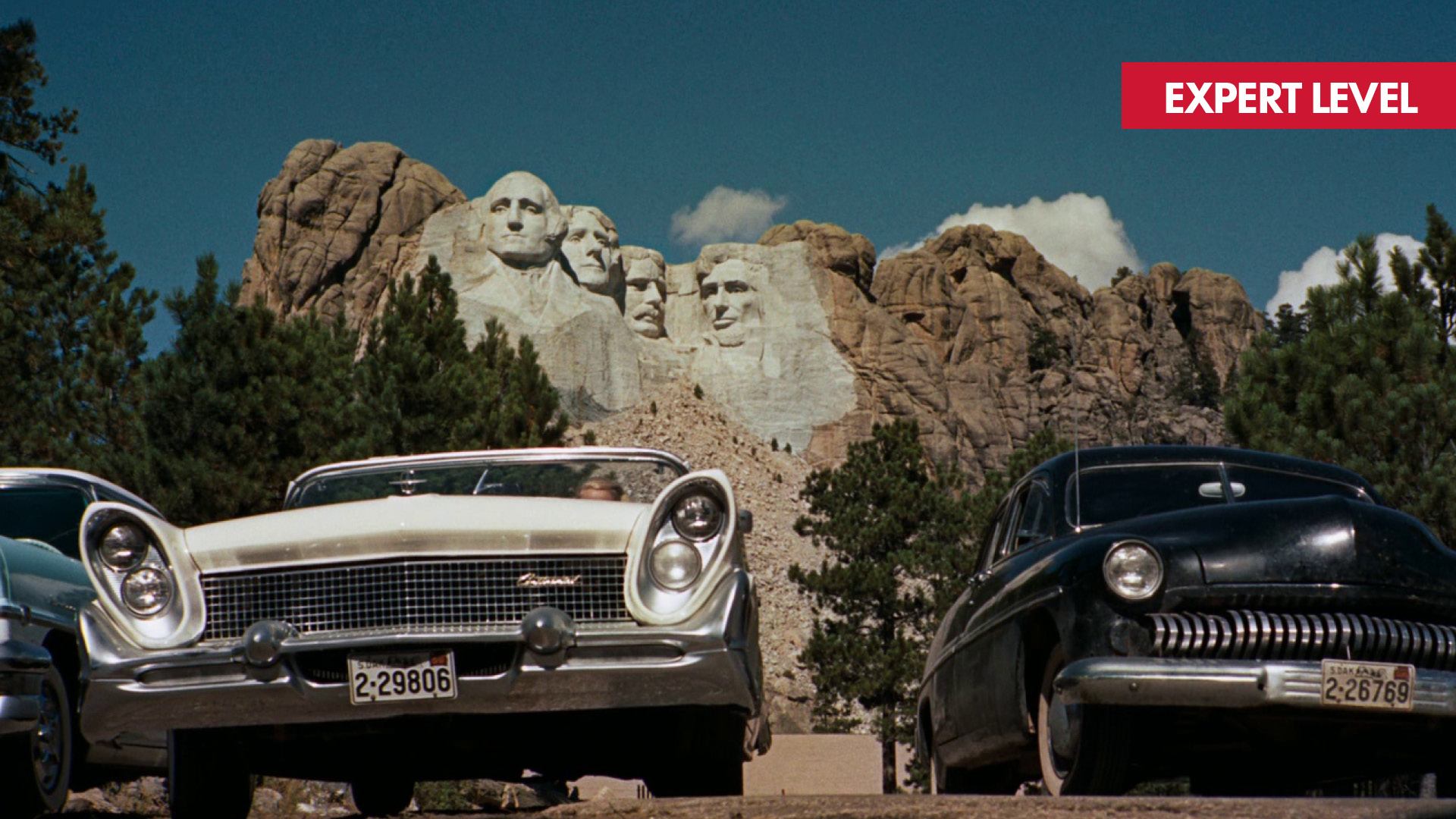 NORTH BY NORTHWEST film of the Mount Rushmore National Memorial