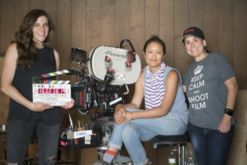 2016_DWW_THE_GOOD_TIME_GIRLS-11 (L-R) Courtney Hoffman and Autumn Durald Arkapaw on the set of THE GOOD TIME GIRLS (2016).