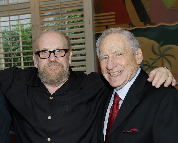 Spotlight-0626-12-Archivephoto Stuart Cornfeld and Mel Brooks in 2013. AFI Archive.