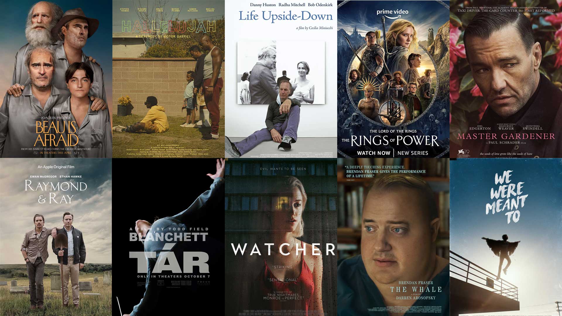 A collage of projects directed by AFI Conservatory Alumni